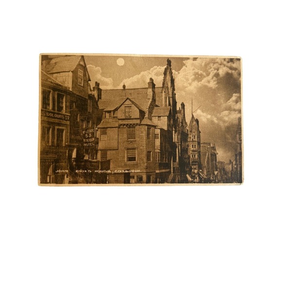 Antique Ephemera Early 1900s RPPC Postcard Foggo Gunn John Knox House Edinburgh - Picture 2 of 6